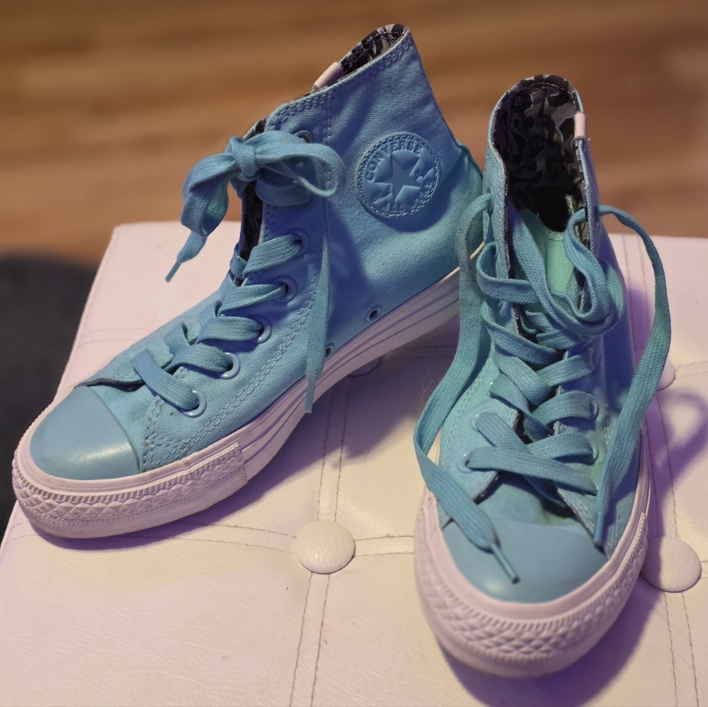 Converse Chuck Taylor Blue Radiance Wiz Khalifa High-Tops Sneakers Size 6 - Picture 10 of 14